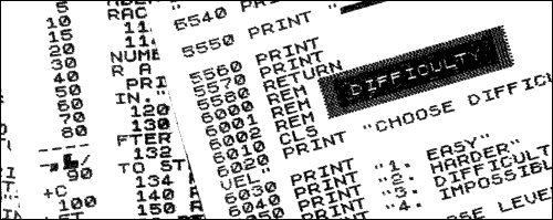Sinclair printout
